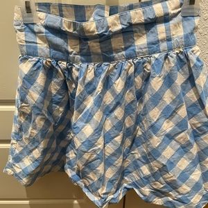 Blue and white skater mini skirt with pockets from H&M